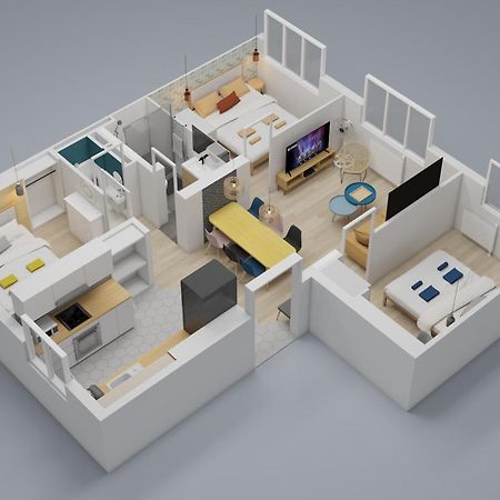 Bienvenue Chez Ed Apartment Villeurbanne Ngoại thất bức ảnh